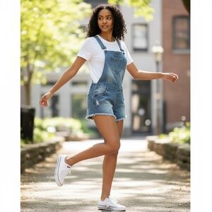 🦋Highway jeans brand overall shorts